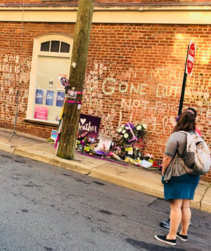Heather Heyer memorial in Charlottesville - SafeGuard Cyber Blog